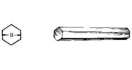 671517 - 不锈钢六角钢（热轧），SUS-430，63毫米，4米