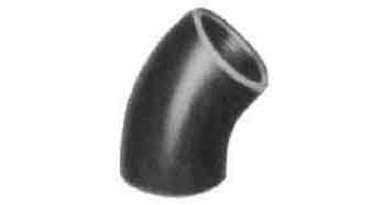 ELBOW MALLEABLE CAST IRON, BLACK 45DEG 1/2