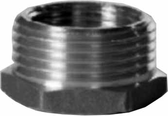 732220 - 六角内外螺纹接头 黄铜 1"×3/4"