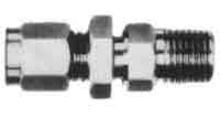 734342 - 不锈钢无扩口穿板接头（公头），尺寸 6mm x PT1/4
