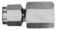 734372 - 不锈钢无扩口连接件（母头），尺寸 6mm x PF1/4