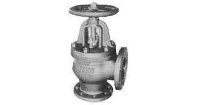 ANGLE VALVE CAST-IRON FLANGED, F7306 5KG-150MM