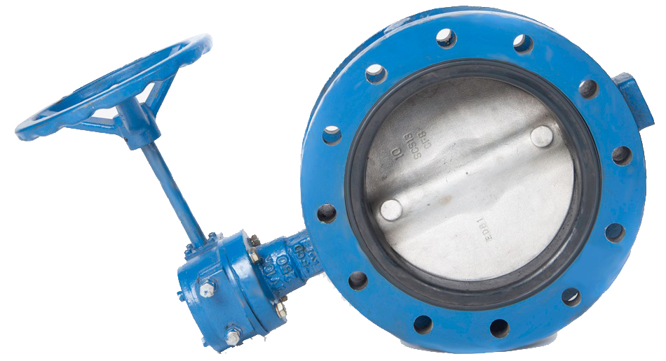 752327 - 双法兰蝶阀 带齿轮 灰铸铁 10kg 250mm