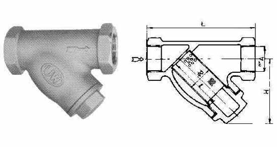 752425 - Y型过滤器 青铜螺纹端 16kg-25A