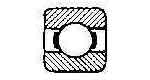 BALL BEARING SINGLE ROW, DEEP GROOVE NO.6001