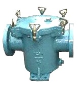 WATER FILTER CAN CASTING STEEL, NOM DIA 40MM FLANGE DIA 115MM