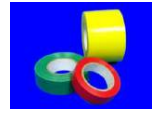 PVC insulating tape, 15 mm wide, rolls of 10 meters