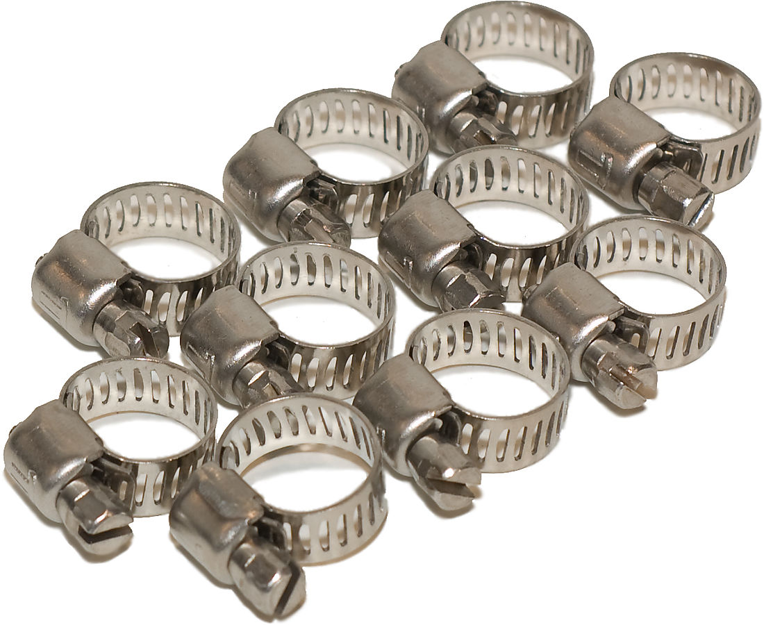 HOSE CLAMP FOR 1/4" HOSE (10 PCS