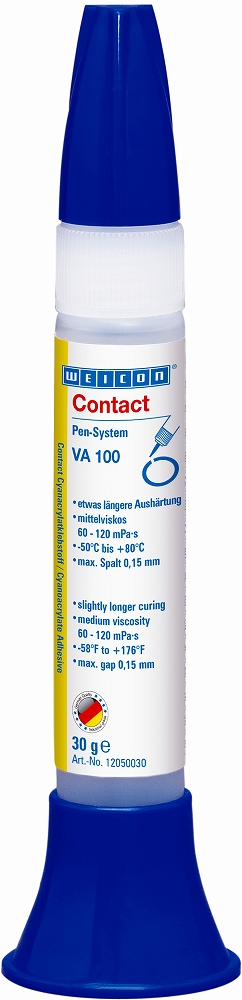 812928 ADHESIVE CONTACT CYANOACRYLATE, WEICON VA 100 30 GRM