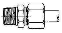 733119 CONNECTOR COMPRESSION STEEL, 22MMXPT3/4 400KG