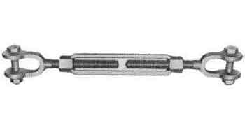 230631 TURNBUCKLE FRAME GALV JAW&JAW, 3/4X12