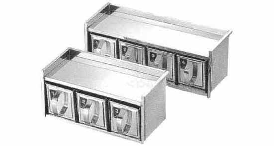 172968 SPICE CONTAINER STAINLESS, 8-DRAWER TYPE W430XH220XD150MM