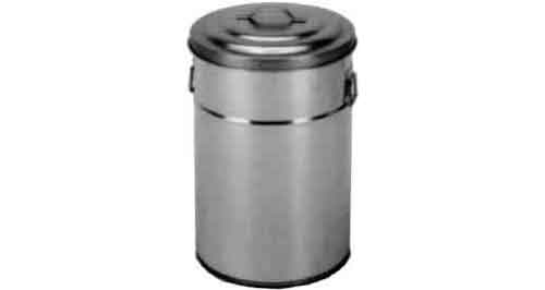 172958 CAN FOOD STORAGE GALV STEEL, W/LID 85LTR