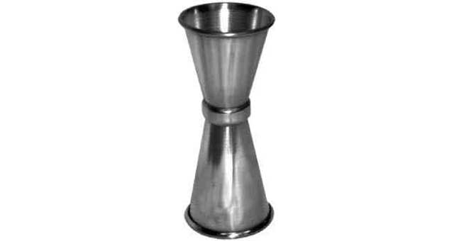 171317 JIGGER CUP STAINLESS STEEL, 14X28CC