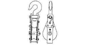 231583 BLOCK STEEL SNATCH WITH EYE, JIS-F3422-SW 200MM