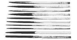 614540 FILE NEEDLE SET 170MM 12'S, SECOND-CUT
