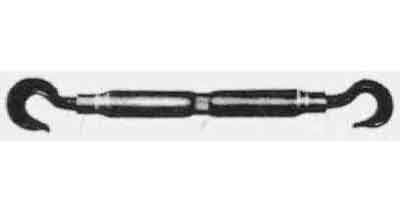 230465 TURNBUCKLE PIPE PS TYPE BLACK, EYE&HOOK W7/8X320MM