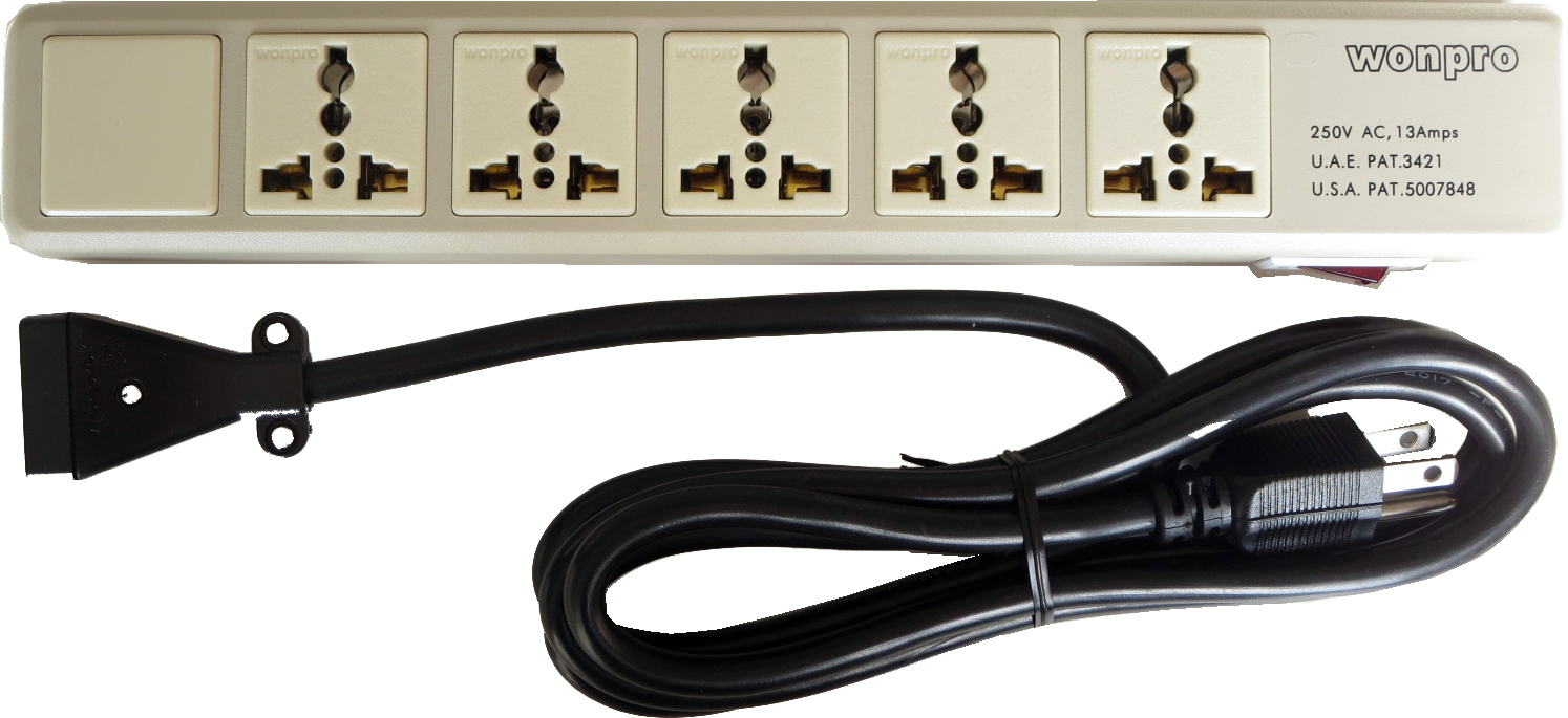 792948 RECEPTACLE 4WAYS MULTI PLUG, 2ROUND/3FLAT/2FLAT PINS 5MTR