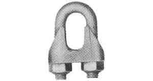 230817 WIRE CLIP CAST-IRON STANDARD, GALV 6MM