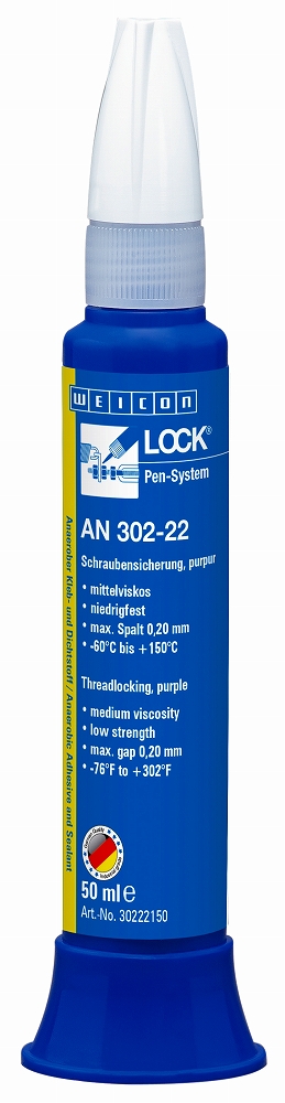 815202 ADHESIVE ANAEROBIC THREADLOCK, WEICON AN302-22 50ML