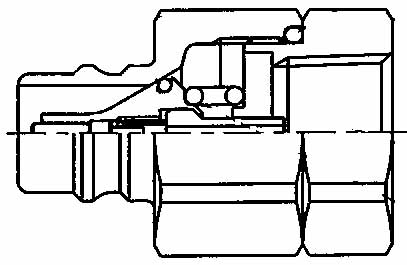 352354 COUPLING QUICK STEEL NIPPLE, PHN16-16F FEMALE RC1 PH VALVE
