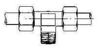 733322 BRANCH TEE MALE COMPRESSION, STEEL 13.8MMXPT3/8 400KG