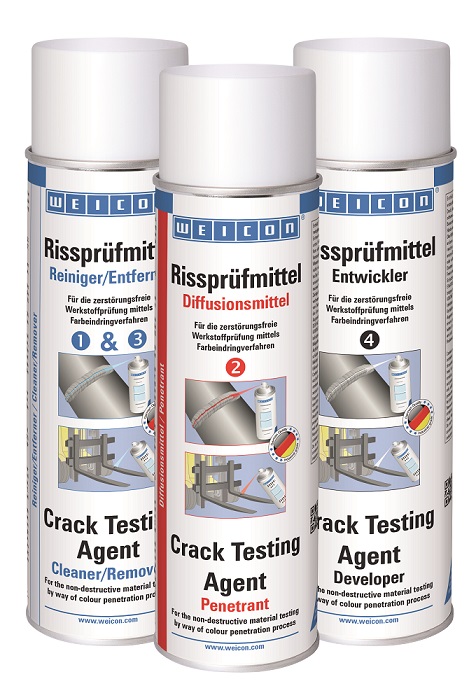 450844 CRACK TESTING AGENT SET WEICON, CLEANER&PENETRANT&DEVELOPER