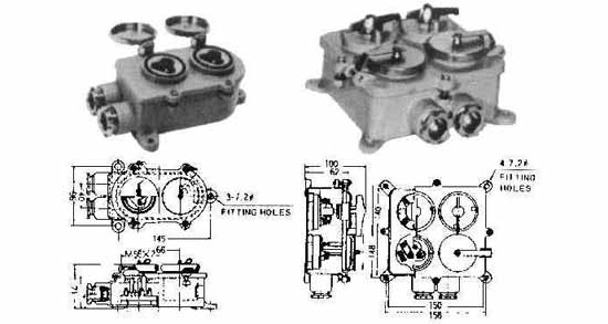 792832 RECEPTACLE TWIN WATERTIGHT, 3PIN W/SWITCH SYNTHETIC RESIN