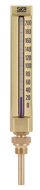 652117 THERMOMETER SIKA 174B 110X30MM, PT1/2 0-160DEG.C 40MM-STEM