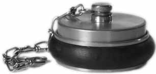 331878 CAP FIRE HOSE COUPLING BRASS, MACHINO 1-1/2