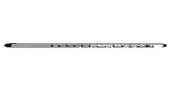 651730 THERMOMETER GLASS REFILL, 0-500DEG.C 450MM