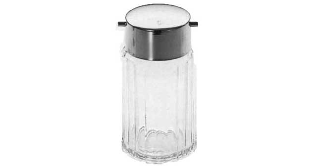171053 SAUCE BOTTLE GLASS 330CC, WITH STAINLESS STEEL TOP