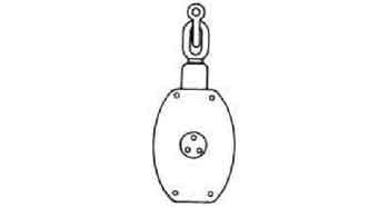 231713 BLOCK WOODEN WITH SHACKLE SD28, JIS-F3426-W3AS TRIPLE 280MM