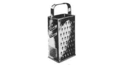 172850 CHEESE GRATER STAINLESS STEEL, 4 SIDE CUT 80X100X240MM
