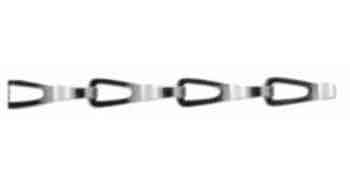231145 CHAIN BRASS SASH, THICK 0.8MM 14.4X4.0X8.0MM