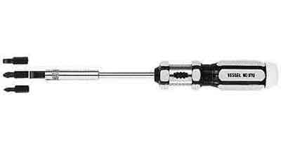612346 SCREWDRIVER RATCHET WITH BITS, INTERCHANGEABLE -5/-7/#1/#2
