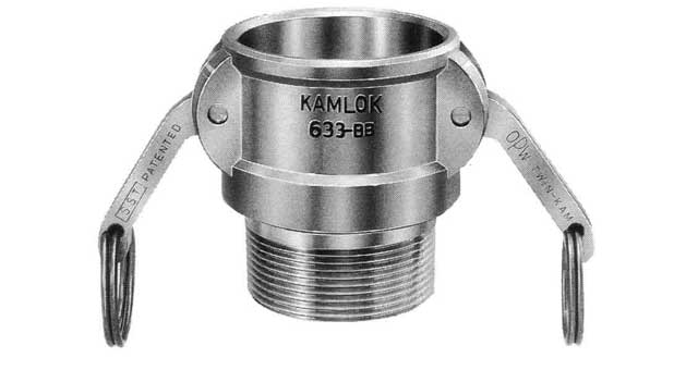 351866 COUPLING CAM&GROOVE BRASS, B SOCKET W/MALE THREAD 3/4