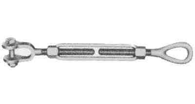 230678 TURNBUCKLE FRAME GALV JAW&EYE, 1X24