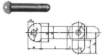 696803 PIN SHIP'S TOGGLE A TYPE, S.STEEL WITH FURTHER DETAIL