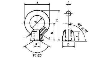 693401 EYE NUT STEEL M8