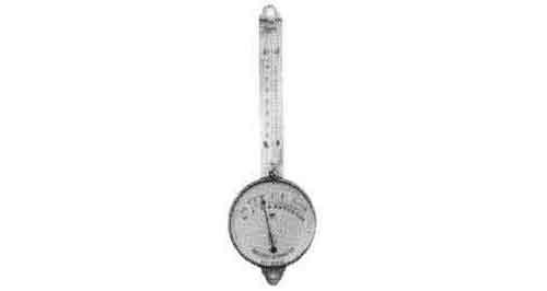 370266 HAIR HYGROMETER (POLYMETER), WITH MERCURY THERMOMETER
