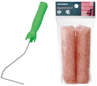 510465 BRUSH PAINT ROLLER MINI, WITH HANDLE 50MM WIDTH