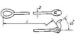 231877 HINGE ROD LONG LB-3-23S, ROD DIA 23MMXL4560MM B/L 42TON