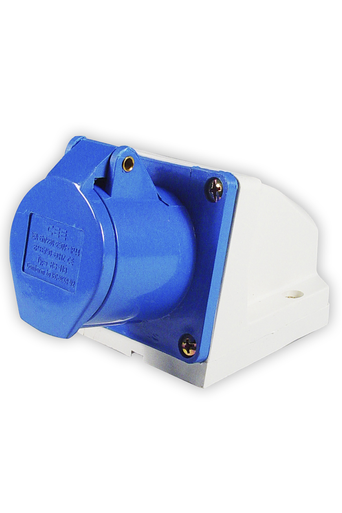 792737 RECEPTACLE CEE AC220V BLUE 4P, 16AMP 9H IP44