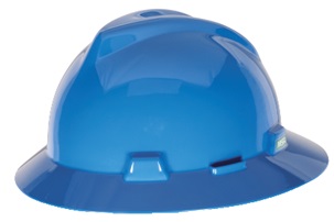310135 HAT SAFETY SLOTTED V-GARD, W/STAZ-ON SUSPENSION GRAY M