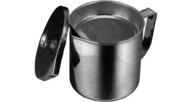 172223 POT OIL STAINLESS STEEL, W/STRAINER 3LTR