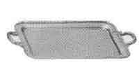 171428 SERVICE TRAY RECTANGULAR, HANDLED STAINLESS 505X370MM