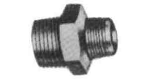 731924 NIPPLE HEXAGON REDUCING STEEL, THREADED 1/2X3/8 F/H.P. PIPE