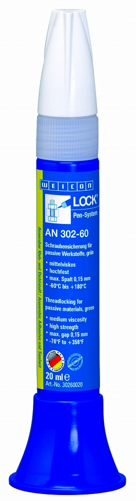 815204 ADHESIVE ANAEROBIC THREADLOCK, WEICON AN302-60 20ML