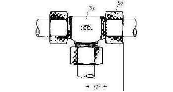 734483 TEE EQUAL H.P.STEEL ERMETO, 8MM 100KG